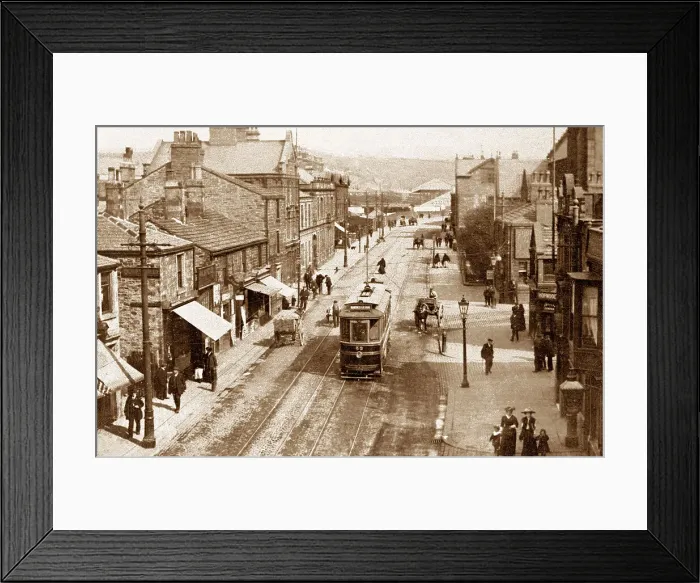 Framed Print : Burnley Yorkshire Street early 1900s Framed Print : Burnley Yorkshire Street early 1900s