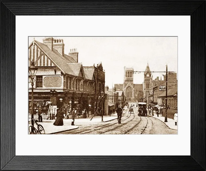 Framed Print : Burton-on-Trent Borough Road early 1900s Framed Print : Burton-on-Trent Borough Road early 1900s