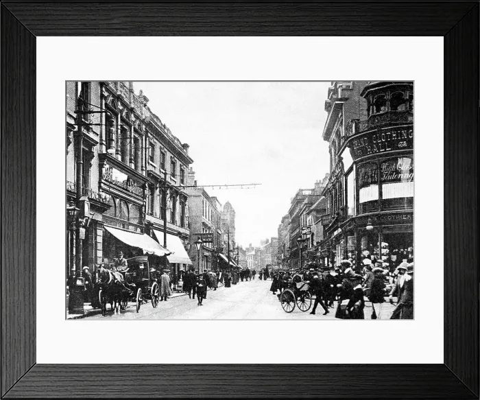 Framed Print : High Street, Burton on Trent Framed Print : High Street, Burton on Trent