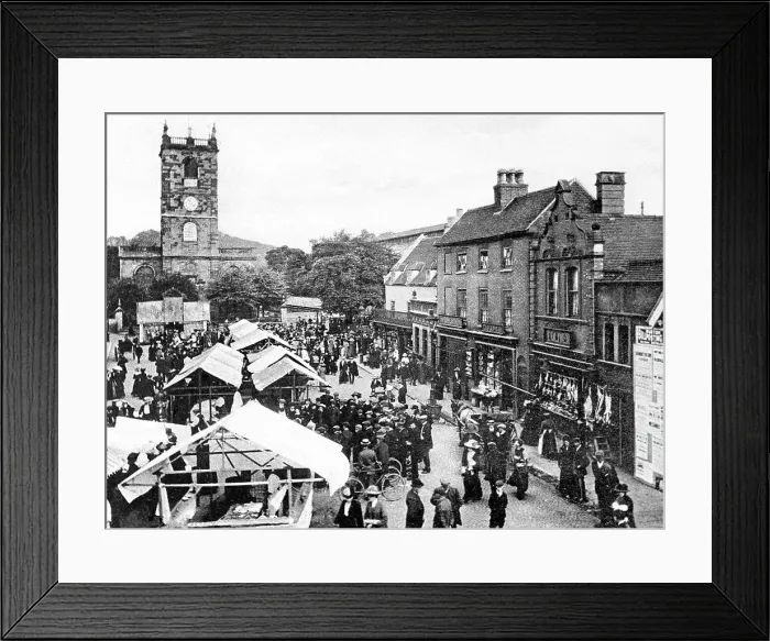 Framed Print : Market Place, Burton on Trent Framed Print : Market Place, Burton on Trent