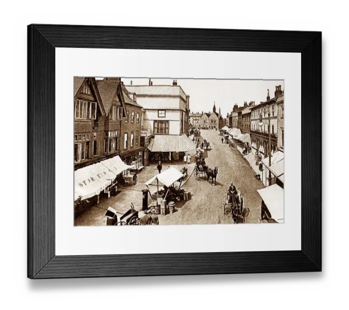 Framed Print : Bury St. Edmunds Butter Market early 1900s Framed Print : Bury St. Edmunds Butter Market early 1900s