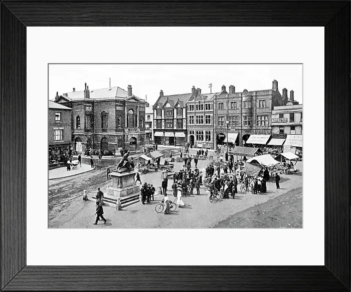 Framed Print : Market Place, Bury St Edmunds Framed Print : Market Place, Bury St Edmunds