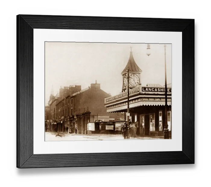 Framed Print : Bury Bolton Street Railway Station early 1900s Framed Print : Bury Bolton Street Railway Station early 1900s