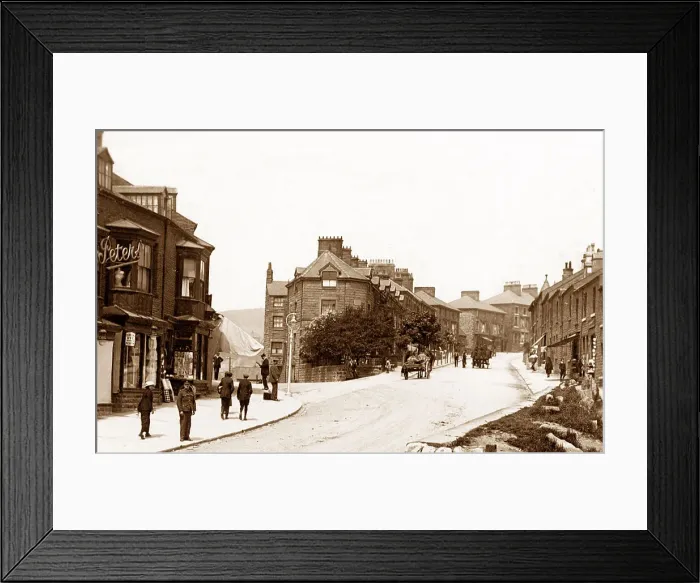 Framed Print : Buxton Fairfield Road early 1900s Framed Print : Buxton Fairfield Road early 1900s