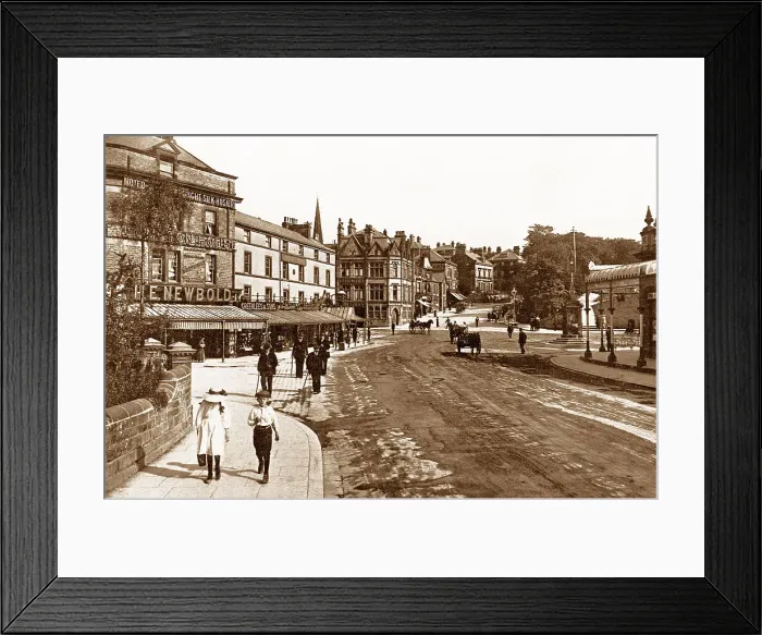 Framed Print : Buxton Terrace Road Victorian period Framed Print : Buxton Terrace Road Victorian period
