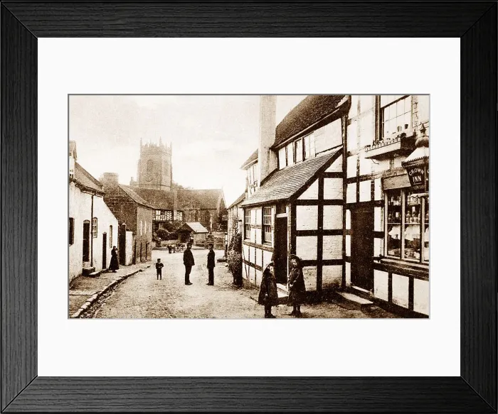 Framed Print : Claverley near Bridgnorth early 1900s Framed Print : Claverley near Bridgnorth early 1900s