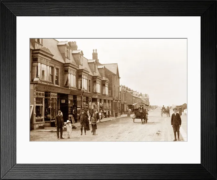 Framed Print : Cleveleys Victoria Road early 1900s Framed Print : Cleveleys Victoria Road early 1900s