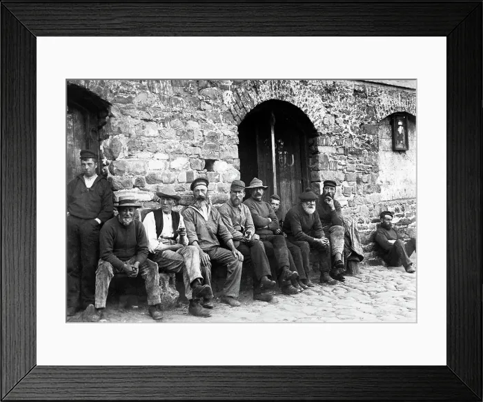 Framed Print : Fishermen, Clovelly Framed Print : Fishermen, Clovelly