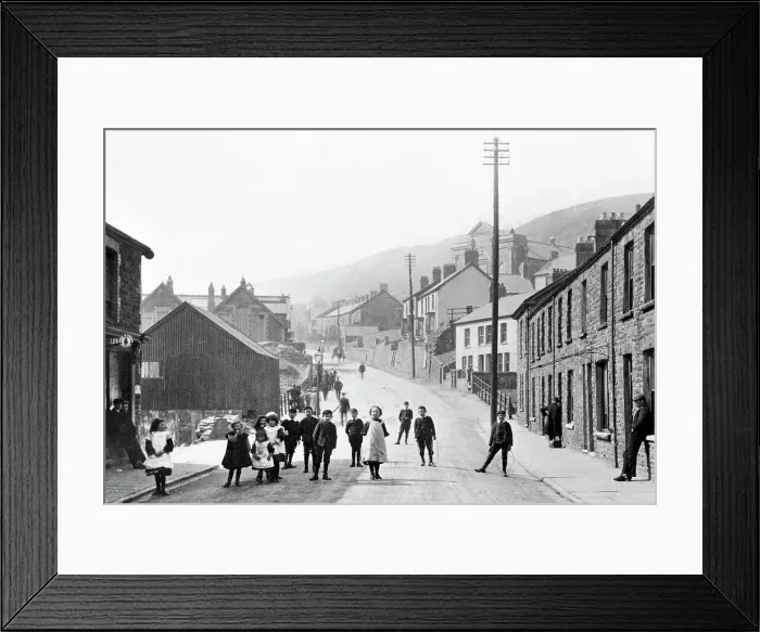 Framed Print : Clydach Vale Wern Street early 1900s Framed Print : Clydach Vale Wern Street early 1900s