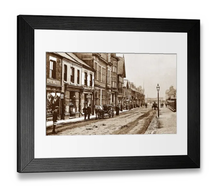 Framed Print : Coalville High Street early 1900s Framed Print : Coalville High Street early 1900s