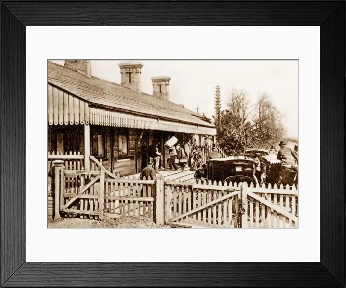 Framed Print : Colchester Railway Station Victorian period Framed Print : Colchester Railway Station Victorian period