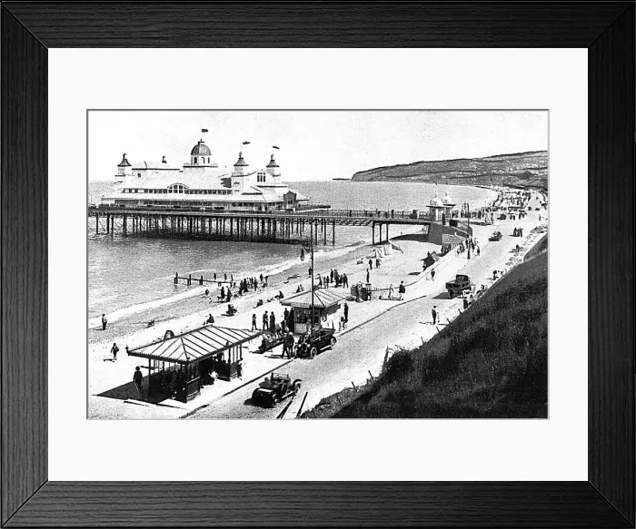 Framed Print : Promenade and Pier, Colwyn Bay Framed Print : Promenade and Pier, Colwyn Bay