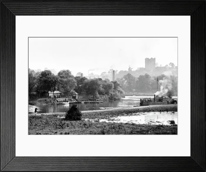 Framed Print : Conisbrough River Don early 1900s Framed Print : Conisbrough River Don early 1900s