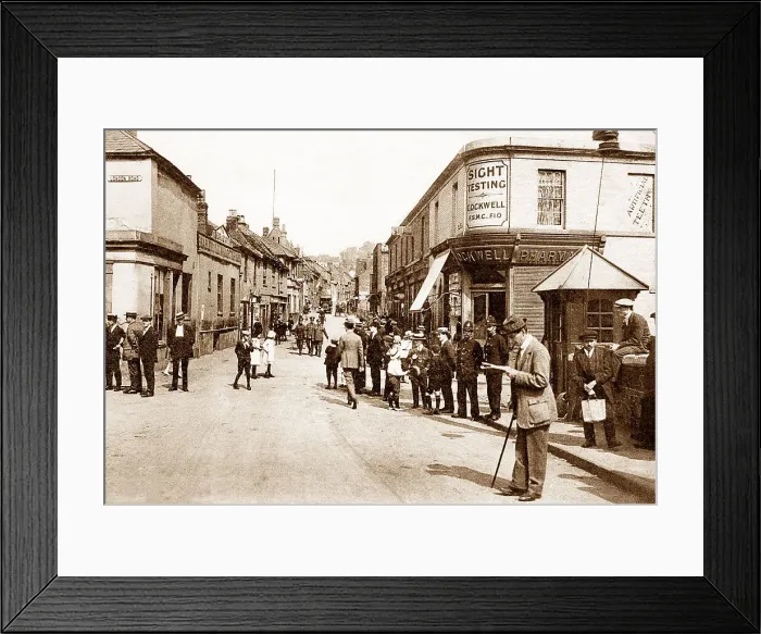 Framed Print : Crayford High Street early 1900s Framed Print : Crayford High Street early 1900s