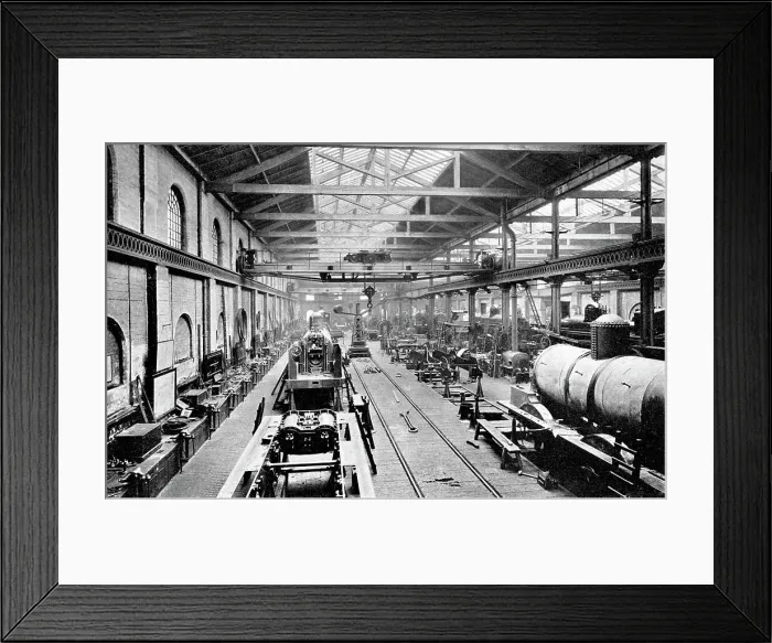 Framed Print : LNWR Railway Engine Works, Crewe Framed Print : LNWR Railway Engine Works, Crewe