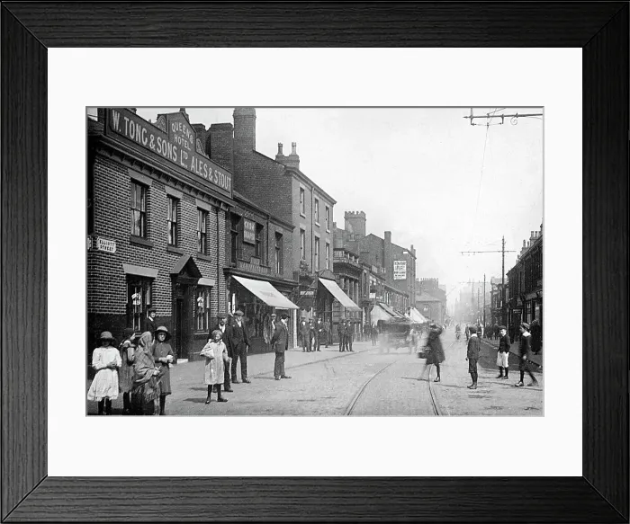 Framed Print : Tyldesley Elliot Street early 1900s Framed Print : Tyldesley Elliot Street early 1900s