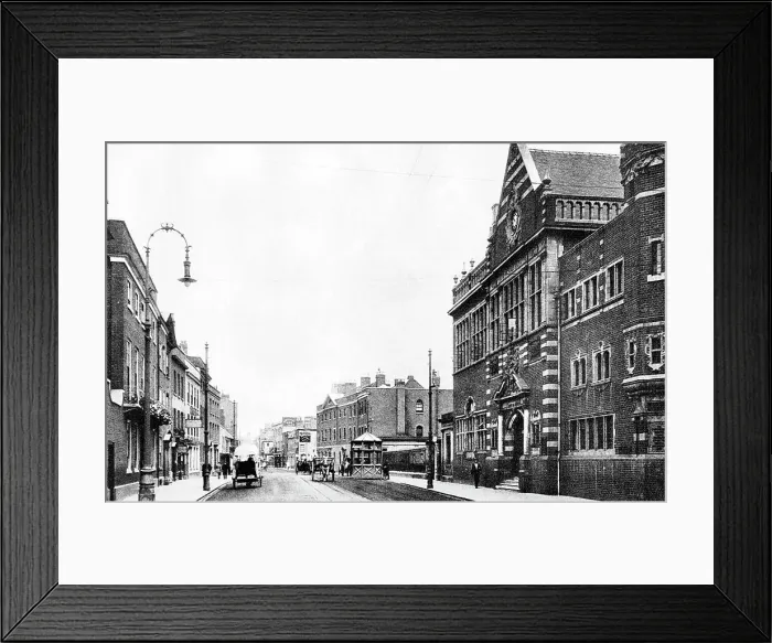 Framed Print : Worcester Foregate Street early 1900s Framed Print : Worcester Foregate Street early 1900s