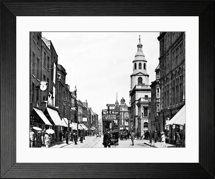 Framed Print : Worcester The Cross early 1900s Framed Print : Worcester The Cross early 1900s