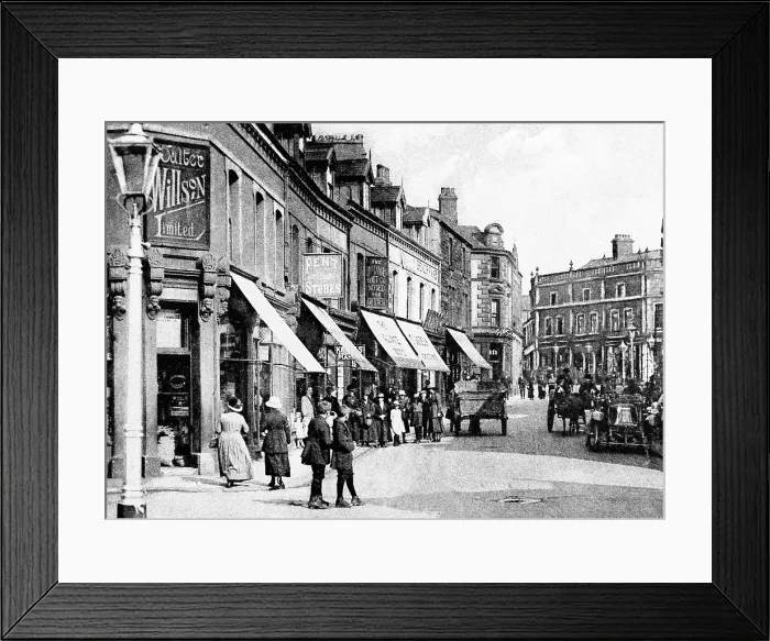 Framed Print : Workington Fisher Street early 1900s Framed Print : Workington Fisher Street early 1900s