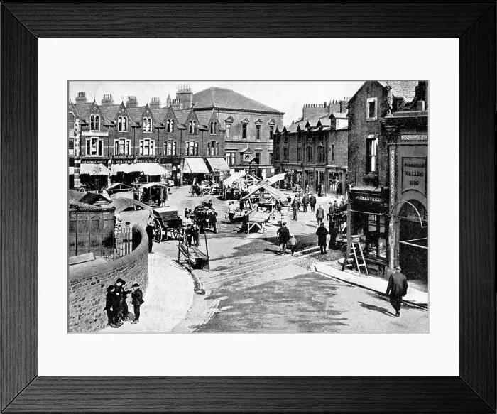 Framed Print : Workington Hagg Mill Market early 1900s Framed Print : Workington Hagg Mill Market early 1900s