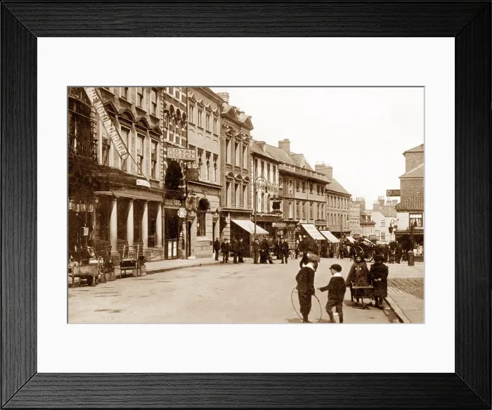 Framed Print : Market Place, Worksop Framed Print : Market Place, Worksop