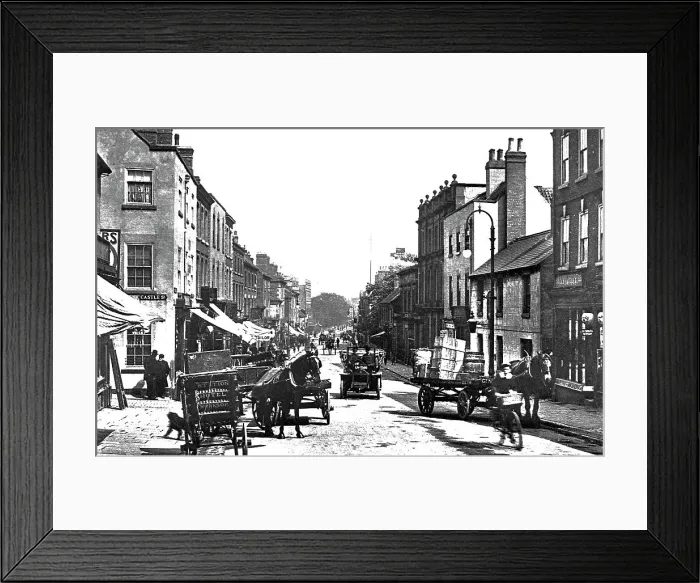 Framed Print : Worksop Bridge Street early 1900s Framed Print : Worksop Bridge Street early 1900s