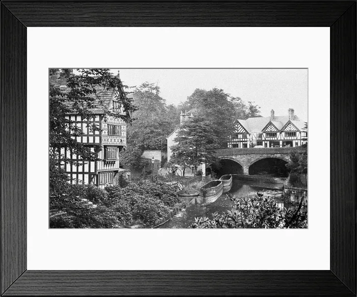 Framed Print : Worsley Boat House early 1900s Framed Print : Worsley Boat House early 1900s