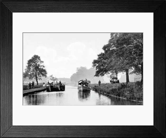 Framed Print : Worsley Lord Ellesmere's Barge - Bridgewater Canal Framed Print : Worsley Lord Ellesmere's Barge - Bridgewater Canal