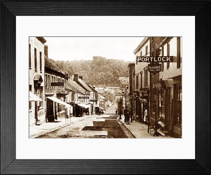 Framed Print : Wotton-under-Edge Long Street early 1900s Framed Print : Wotton-under-Edge Long Street early 1900s