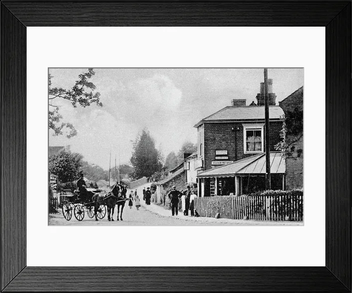 Framed Print : Wroxham Post Office Victorian period Framed Print : Wroxham Post Office Victorian period