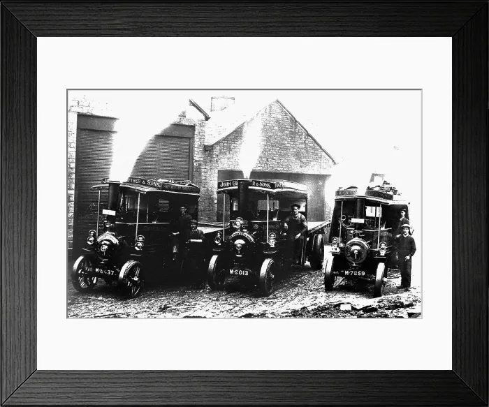 Framed Print : Milnsbridge Traction Engines early 1900s Framed Print : Milnsbridge Traction Engines early 1900s