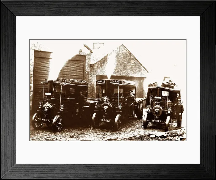 Framed Print : Traction engines, Milnsbridge Framed Print : Traction engines, Milnsbridge
