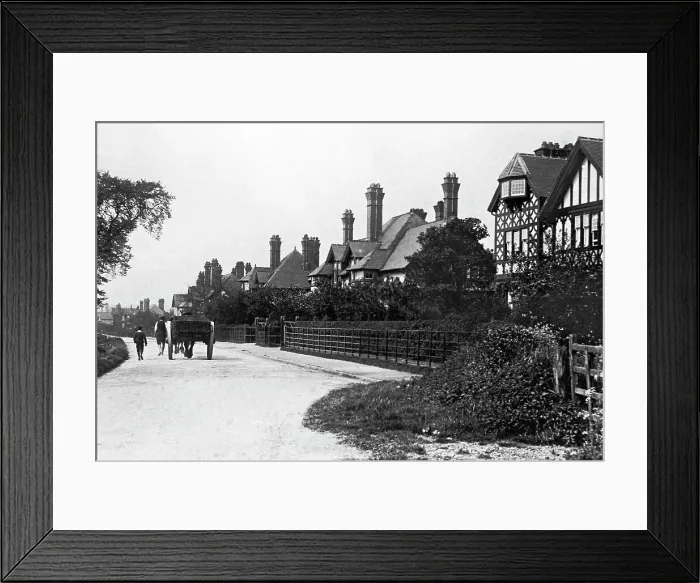 Framed Print : Trentham Barlaston Road early 1900s Framed Print : Trentham Barlaston Road early 1900s