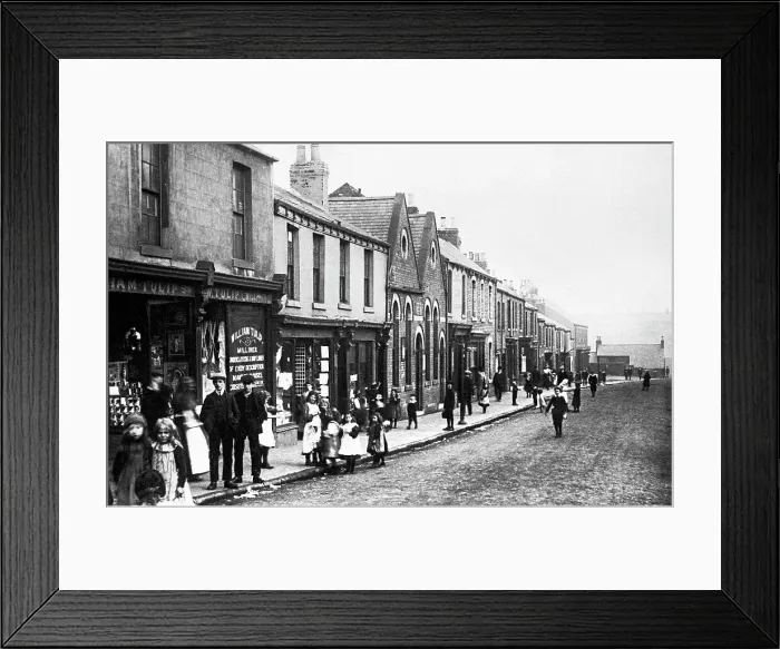 Framed Print : Trimdon Grange - Front Street early 1900s Framed Print : Trimdon Grange - Front Street early 1900s