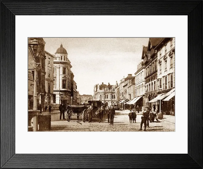 Framed Print : Boscawen Street, Truru Framed Print : Boscawen Street, Truru