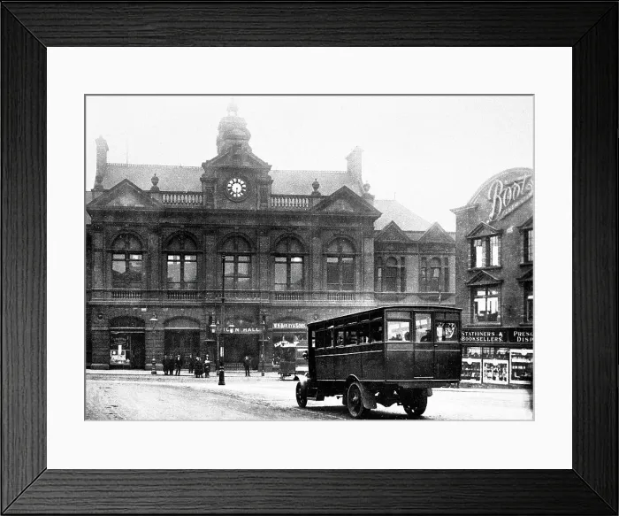Framed Print : Tunstall Town Hall probably 1920s Framed Print : Tunstall Town Hall probably 1920s