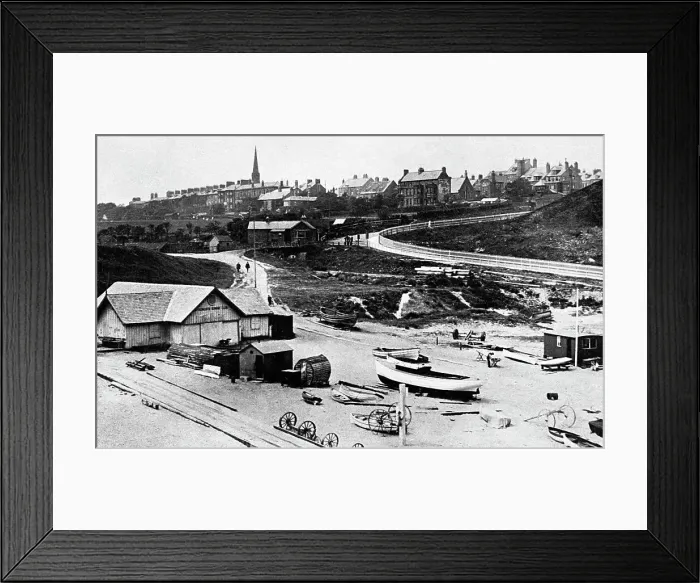 Framed Print : Tynemouth from Spanish Battery early 1900s Framed Print : Tynemouth from Spanish Battery early 1900s