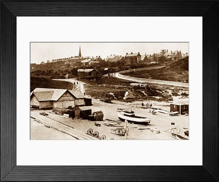 Framed Print : Tynemouth from Spanish Battery Framed Print : Tynemouth from Spanish Battery