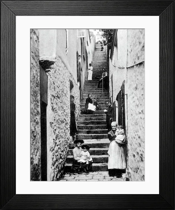 Framed Print : Clifton Steps, St Peter Port Guernsey Framed Print : Clifton Steps, St Peter Port Guernsey