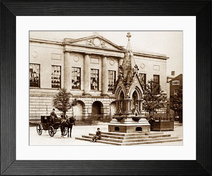 Framed Print : Market square, Stafford Framed Print : Market square, Stafford