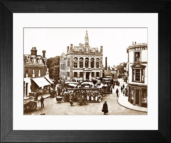 Framed Print : Market Square, Staines Framed Print : Market Square, Staines