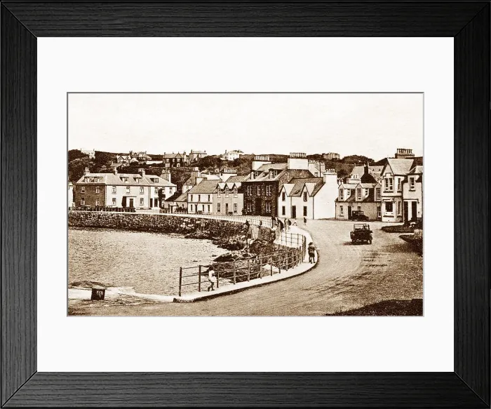 Framed Print : Portpatrick Esplanade probably 1920s Framed Print : Portpatrick Esplanade probably 1920s