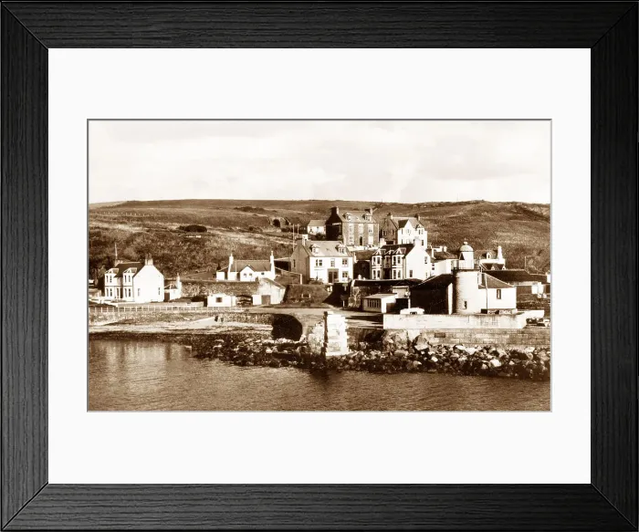 Framed Print : Portpatrick Old Lighthouse early 1900s