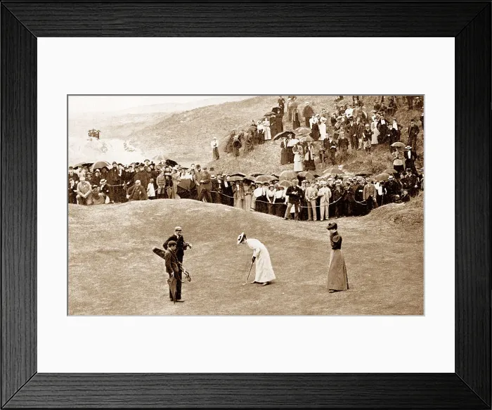 Framed Print : Ladies golf match, Portrush Golf Club Framed Print : Ladies golf match, Portrush Golf Club