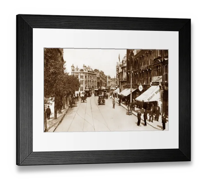 Framed Print : Portsmouth Commercial Road early 1900s Framed Print : Portsmouth Commercial Road early 1900s