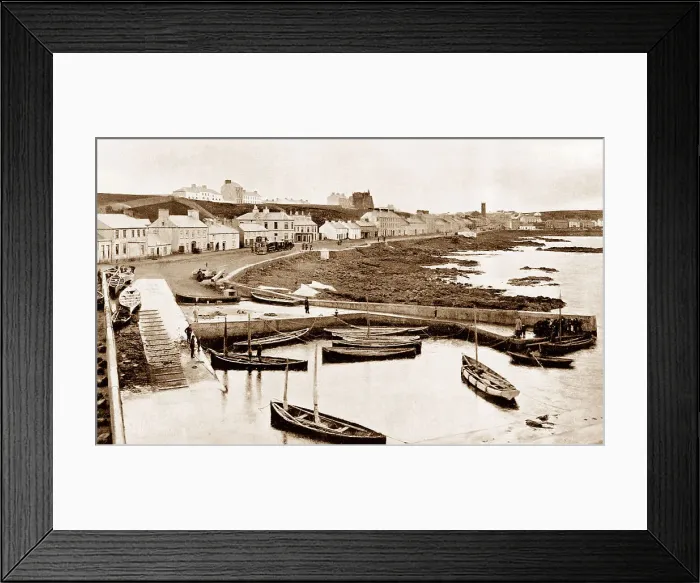 Framed Print : Portstewart Harbour early 1900s Framed Print : Portstewart Harbour early 1900s