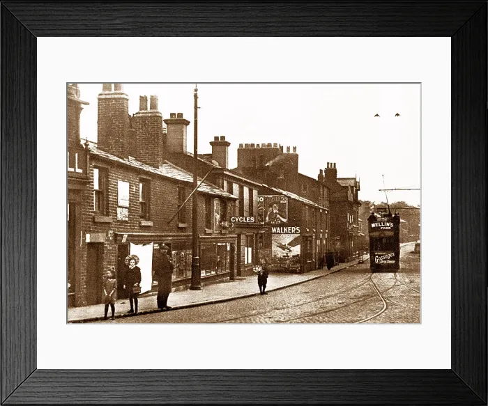Framed Print : Prescot St. Helen's Road early 1900s Framed Print : Prescot St. Helen's Road early 1900s