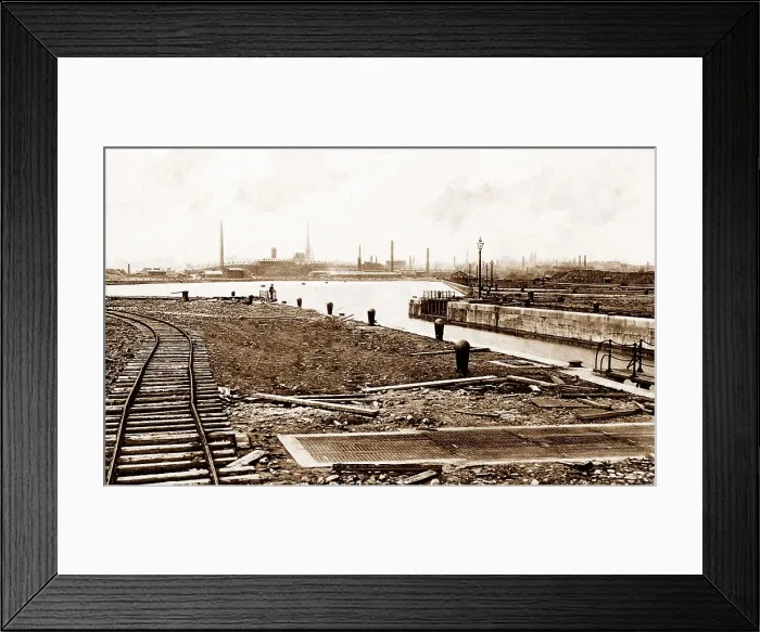 Framed Print : Preston from the Docks Framed Print : Preston from the Docks