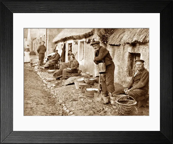 Framed Print : Cromarty Fishermen Victorian period Framed Print : Cromarty Fishermen Victorian period