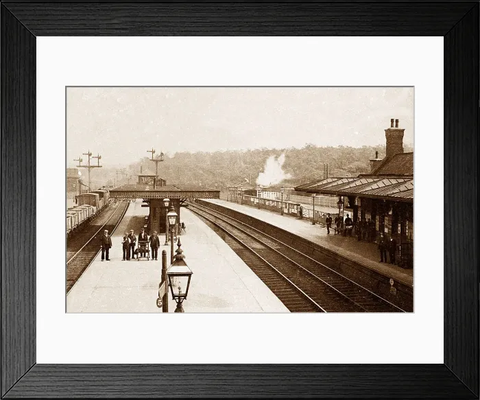 Framed Print : Cudworth Midland Railway Station early 1900s Framed Print : Cudworth Midland Railway Station early 1900s